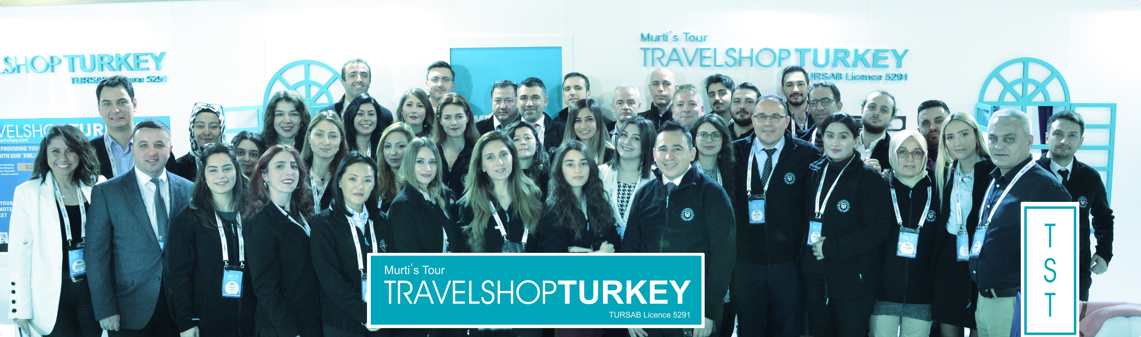 The TravelShop Turkey & Murti's Tours team at an international tourism fair